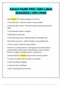Advent Health EKG Q&A Latest Update 2024&sol;2025 &vert; Graded A&plus;
