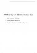 ATI RN Nursing Care of Children Proctored Exam LATEST VERSION&comma; 7 SETS