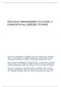 PGA Golf Management 3&period;0 Level 3 Exam