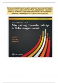 TEST BANK FOR ESSENTIALS OF NURSING LEADERSHIP & MANAGEMENT EIGHTH EDITION BY SALLY A&period; WEISS&comma; RUTH M&period; TAPPEN &comma; KAREN GRIMLEY &ndash; COMPLETE GUIDE&minus;ALL CHAPTERS 1- 15 INCLUDED&vert;LATEST UPDATE&vert; WELL ELABORATED QUESTIONS & ANSWERS&lbrack; Answers At The End Of Every Chapt
