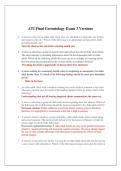 ATI Final Gerontology Exam &vert; 3 Latest Versions &vert; Practice Questions & Study Guide 2026&sol;2027