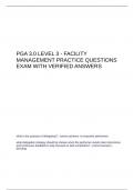 PGA 3&period;0 Level 3 - Facility Management Practice Questions