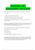 MEDSURG VATI ASSESSMENT 2024&sol;2025