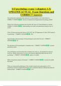 I-O psychology exam 1 &lpar;chapters 1-3&rpar; UPDATED ACTUAL Exam Questions and  CORRECT Answers