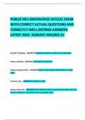 PUBLIX DELI KNOWLEDGE ACTUAL EXAM WITH CORRECT ACTUAL QUESTIONS AND CORRECTLY WELL DEFINED ANSWERS LATEST 2025  ALREADY GRADED A&plus; 