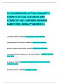 TCDHA OROFACIAL ACTUAL EXAM WITH CORRECT ACTUAL QUESTIONS AND CORRECTLY WELL DEFINED ANSWERS LATEST 2025  ALREADY GRADED A&plus; 