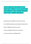 TCDHA OROFACIAL MIDTERM ACTUAL EXAM WITH CORRECT ACTUAL QUESTIONS AND CORRECTLY WELL DEFINED ANSWERS LATEST 2025  ALREADY GRADED A&plus; 