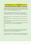 Psych Quizzes test 1 UPDATED ACTUAL  Exam Questions and CORRECT Answers