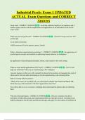 Industrial Psych&colon; Exam 1 UPDATED  ACTUAL Exam Questions and CORRECT  Answers