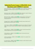 Industrial Psychology   Bundled Exam Questions and CORRECT Answers