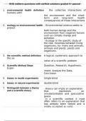 EHS midterm questions with verified solutions graded A&plus; passed