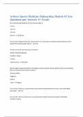 Arthrex Sports Medicine Onboarding Module &num;3 Test Questions and Answers A&plus; Grad