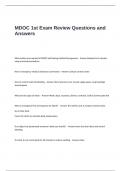 MDOC 1st Exam Review Questions and Answers