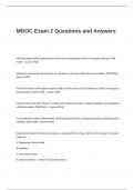 MDOC Exam 2 Questions and Answers