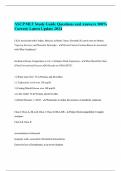 ASCP MLT Study Guide Questions and Answers 100&percnt; Correct&vert; Latest Update
