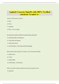 Asphalt Concrete Quiz&num;6 with 100&percnt; Verified solutions&vert; Graded A&plus;