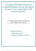 Accredited Test Bank Solution For Campbell Biology in Focus&comma; 4th Edition by Lisa A&period; Urry &vert; Latest Edition &lbrack;All Lessons Included&rsqb;