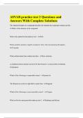 ASVAB practice test 2 Questions and Answers With Complete Solutions