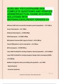 NURS 660&colon; PSYCHOPHARM 2024  COMPLETE QUESTIONS AND VERIFIED  ANSWERS&vert;ACTUAL EXAM&vert; ACCURATE  SOLUTIONS WITH  RATIONALES&sol;ALREADY GRADED A&plus;