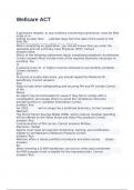 Wellcare ACT exam with 100&percnt; correct answers 2025