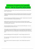Louisiana Property & Casualty Exam - PSI & ExamFX 2024&sol;2025