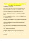 NUSCTX 104 Exam &lpar;Latest Update&rpar; Questions and Verified Answers&vert; 100&percnt; Correct&vert; Grade A&plus;