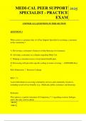  MEDI-CAL PEER SUPPORT SPECIALIST - PRACTICE EXAM QUESTIONS AND ANSWERS 2025 