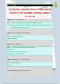 PILE DRIVING QUESTIONS WITH DETAILED VERIFIED  ANSWERS &lpar;100&percnt; CORRECT ANSWERS&rpar; &sol;ALREADY  GRADED A&plus;