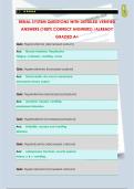 RENAL SYSTEM QUESTIONS WITH DETAILED VERIFIED  ANSWERS &lpar;100&percnt; CORRECT ANSWERS&rpar; &sol;ALREADY  GRADED A&plus;