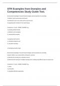 STR Examples from Domains and Competencies Study Guide Test&period;