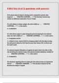 FIBA Test &lpar;4 of 5&rpar; questions with answers