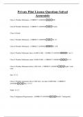 Private Pilot License Questions Solved Accurately