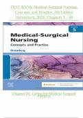 TEST BANK Medical-Surgical Nursing Concepts & Practice &lpar;5TH&rpar; by Holly Stromberg&vert; Complete Guide NEWEST VERSION