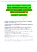SNSA SonicWALL &lpar;2025-2026&rpar;  REAL EXAM QUESTIONS AND VERIFIED CORRECT ANSWERS &vert;&vert;  ALREADY GRADED A&plus; <RECENT VERSION>