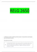 RELG2650 &lpar;RELIGION&comma; ETHICS AND HEALTHCARE&rpar; MIDTERM EXAM QUESTIONS WITH 100&percnt; CORRECT ANSWERS