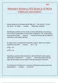 PROPHECY SURGICAL ICU EXAM A V3 WITH COMPLETE SOLUTIONS&excl;&excl;