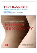 TEST BANK FOR&colon; UNDERSTANDING HUMAN SEXUALITY  14th Edition by Janet Shibley Hyde Latest Update&period;