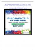 COMPLETE TEST BANK FOR FUNDAMENTALS OF NURSING - VOL 1&colon; THEORY&comma; CONCEPTS&comma; AND APPLICATIONS 4TH EDITION BY WILKINSON&comma; TREAS&comma; BARNETT&comma; SMITH&comma; &minus;COMPLETE CHAPTERS 1-46&vert; 100&percnt; VERIFIED QUESTIONS WITH ANSWERS &lbrack;PROVIDED WITH ANSWER KEY&rsqb; &ndash;RATED A&plus;
