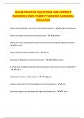 NCHSE PRACTICE QUESTIONS AND CORRECT ANSWERS &lpar;100&percnt; CORRECT VERIFIED ANSWERS&rpar; 2024&sol;2025