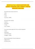 NCHSE Post-Test &vert; EXAM QUESTIONS AND CORRECT ANSWERS &lpar;100&percnt; CORRECT VERIFIED ANSWERS&rpar; 2024&sol;2025