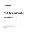 A-Level EDEXCEL 2026 Economics B Paper 1 Including Mark Scheme