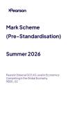 A-Level EDEXCEL 2026 Economics B Paper 2 Including Mark Scheme