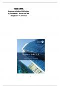 Test Bank for  Business in Action 10th Edition  by Courtland L&period; Bovee and Thill  Chapters 1-16 Covered 