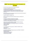 EMD Test Questions And Answers A&plus; Graded