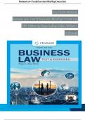 Solution Manual For Business Law&colon; Text & Exercises&comma; 10th Edition by Roger LeRoy Miller&comma; William E&period; Hollowell&comma; Verified Chapters 1 - 43&comma; Complete Newest Version