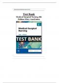 TEST BANK Medical-Surgical Nursing, 8th Edition By Linton, Complete Chapters 1 - 63