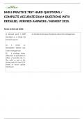 NMLS PRACTICE TEST HARD QUESTIONS &sol; COMPLETE ACCURATE EXAM QUESTIONS WITH DETAILED&comma; VERIFIED ANSWERS &sol; NEWEST 2025&period; 