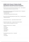 KNES 4121 Exam 2 Study Guide Questions And All Correct Answers&period;
