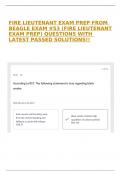 FIRE LIEUTENANT EXAM PREP FROM BEAGLE EXAM &num;53 &lpar;FIRE LIEUTENANT EXAM PREP&rpar; QUESTIONS WITH LATEST PASSED SOLUTIONS&excl;&excl;