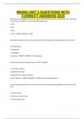 MN566 UNIT 5 QUESTIONS WITH CORRECT ANSWERS 2025